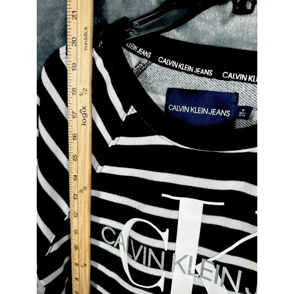 Calvin klein T Shirt Crop Top Black/White Medium Shirt - Picture 9 of 15